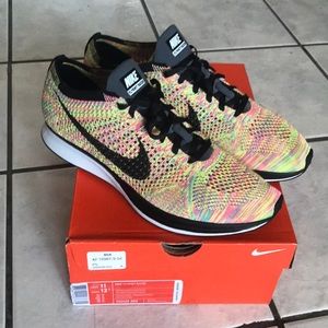 Nike Flyknit Racer Multicolor Grey Tongue